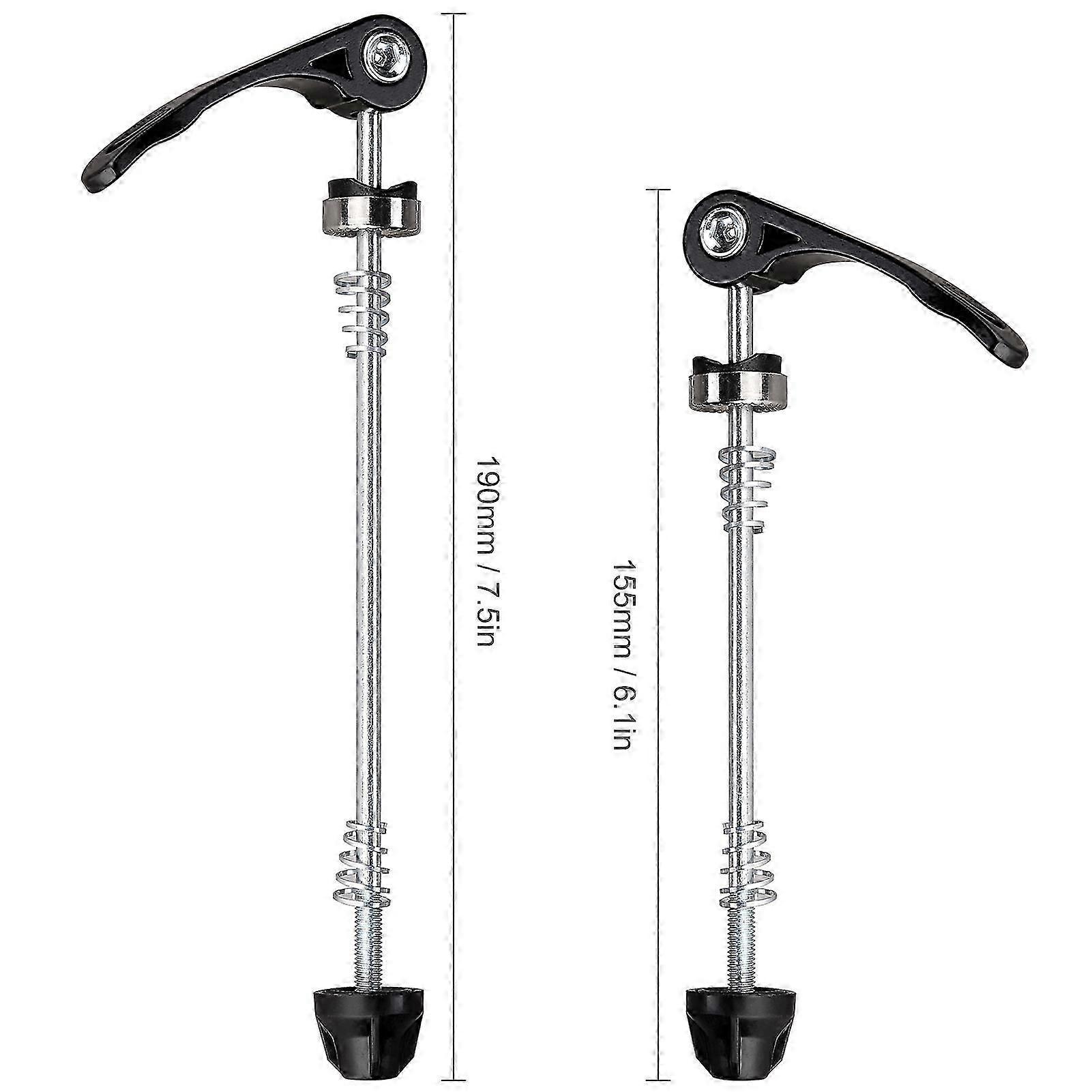 Bicycle Wheel Hub Skewers Road Mountain Bike MTB Wheel Hub Front and Rear Skewers Quick   Release Skewers Clip Lever Axle 155/190mm