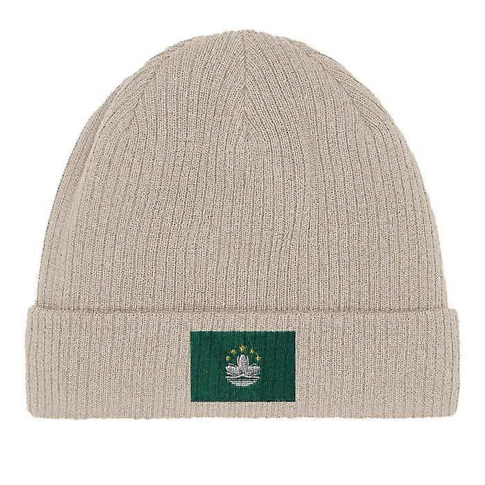 Cotton Hat – Macao Flag – Embroidery – Beige
