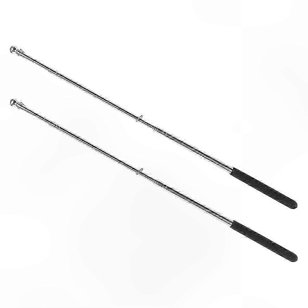 Telescoping Adjustable Flagpole for Outdoor Exhibitions & Guiding Use, 2 Pack