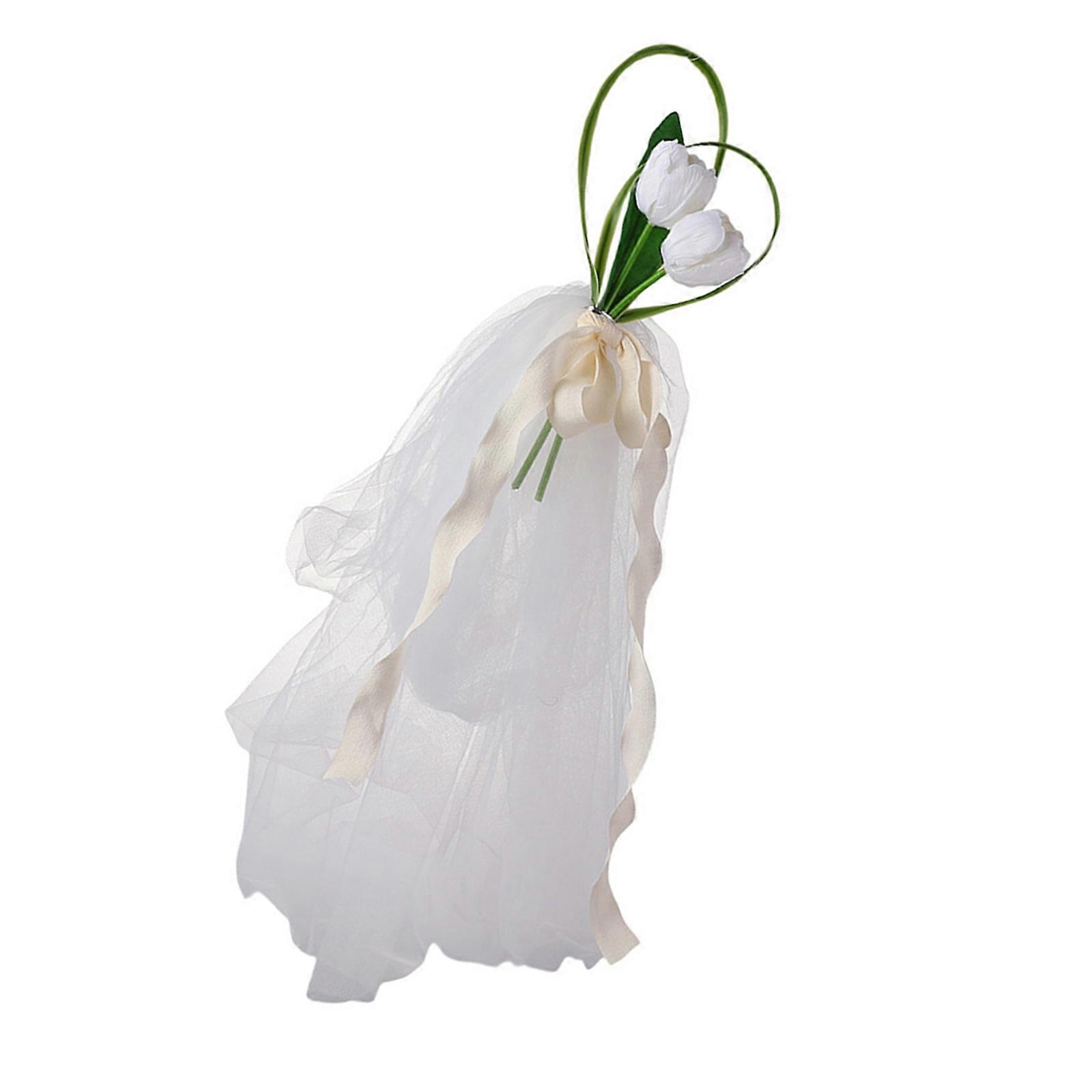 Unique Chair Back Artificial Flowers for Adding Color to Wedding Venues Embellishments for Setup Photo Props Multicolor