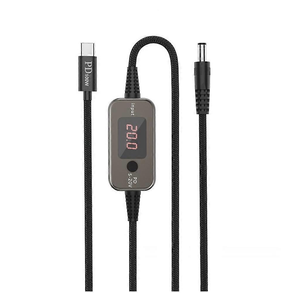 Type C naar DC Power Boost Kabel Instelbare Spanning