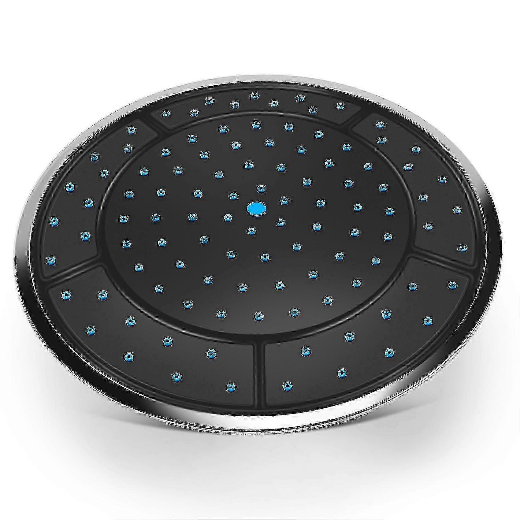 Round Shower Head Nozzle - 25cm Plastic Rainfall Design for Shower Cabin Top