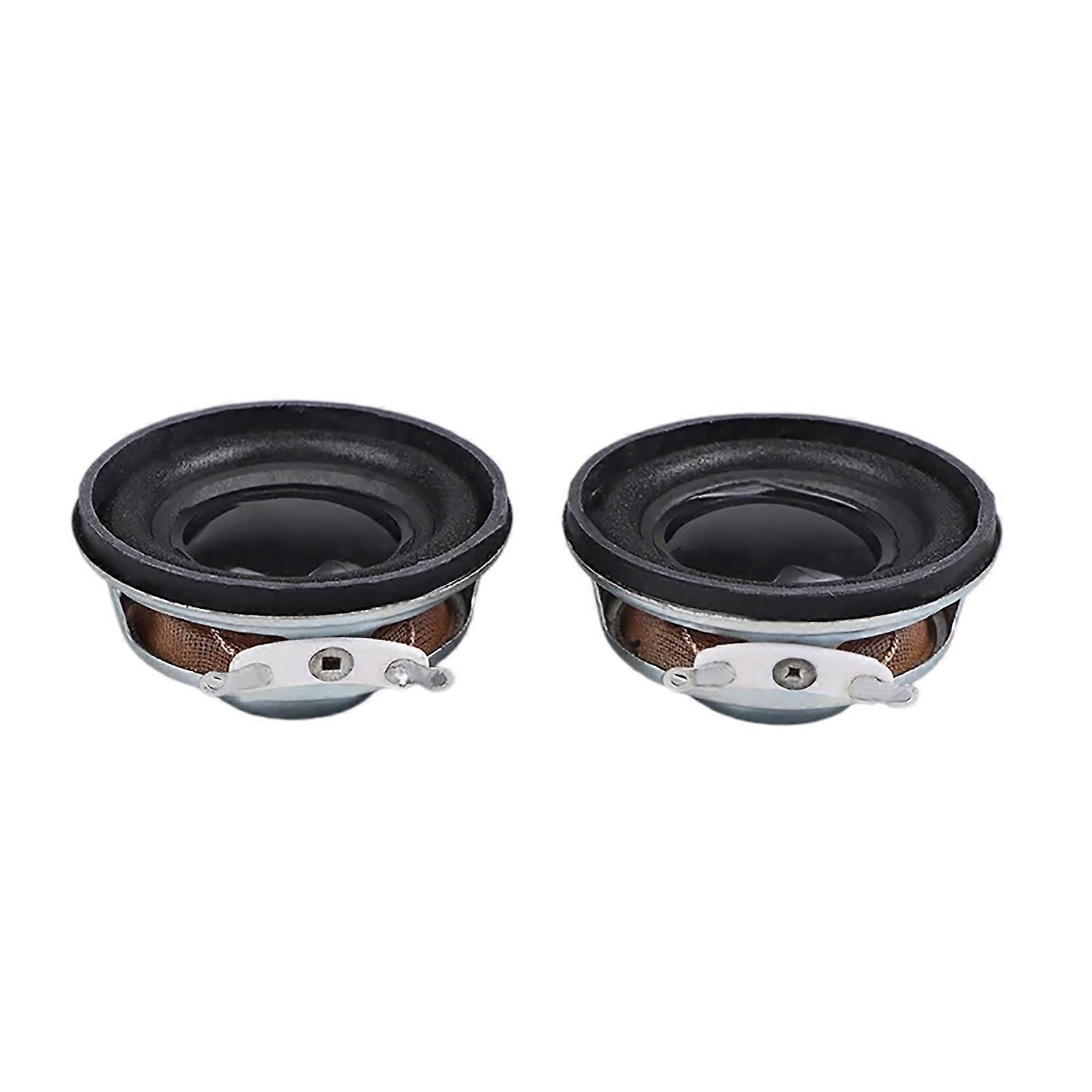 2pcs 40mm Metal Metal Speaker With Powerful Bass PU Edged Paper Coned Enhances Auditory For Auditory Devices Multicolor