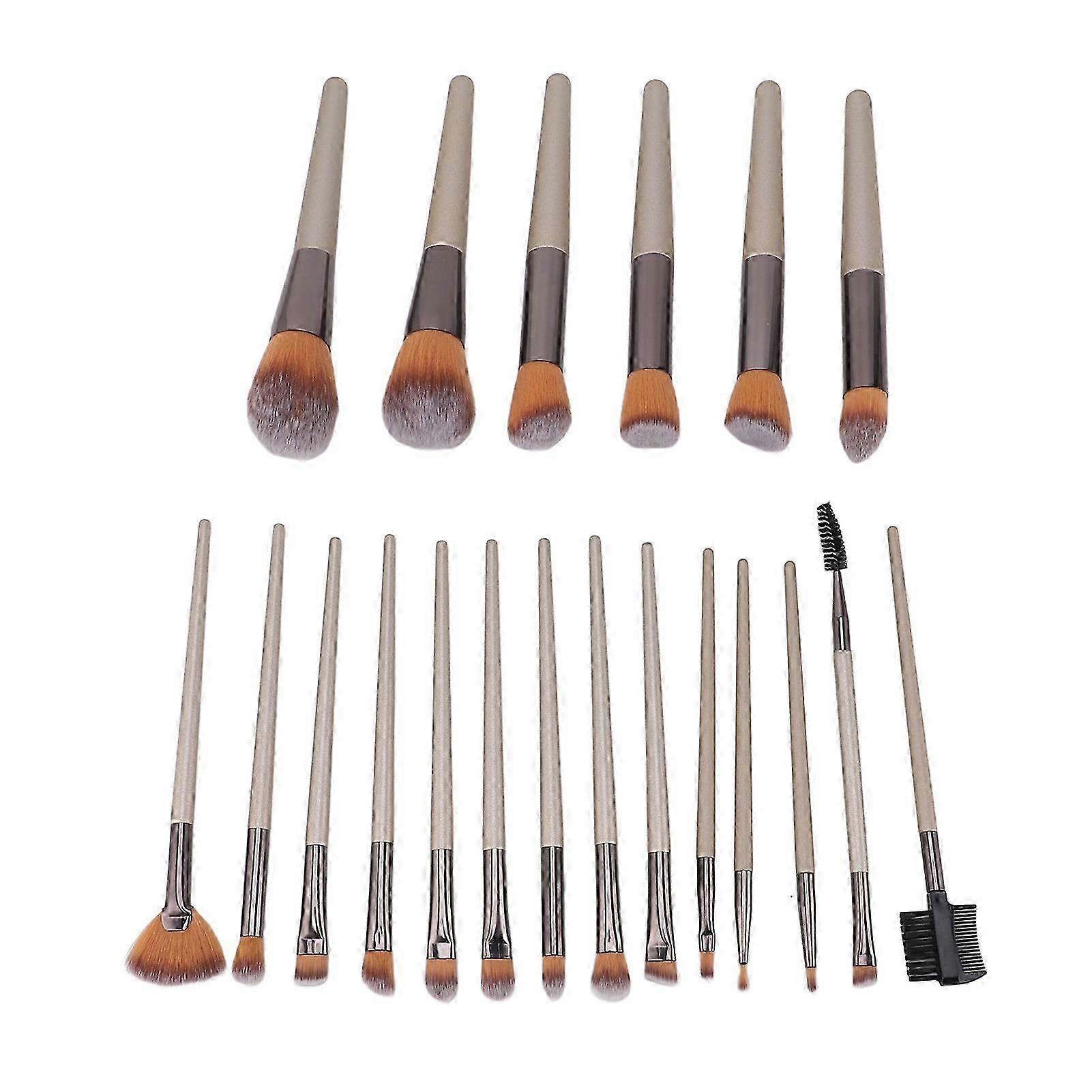 Complete Makeup Brush Collection 20 Pcs - Ergonomic Handle for Precise Application