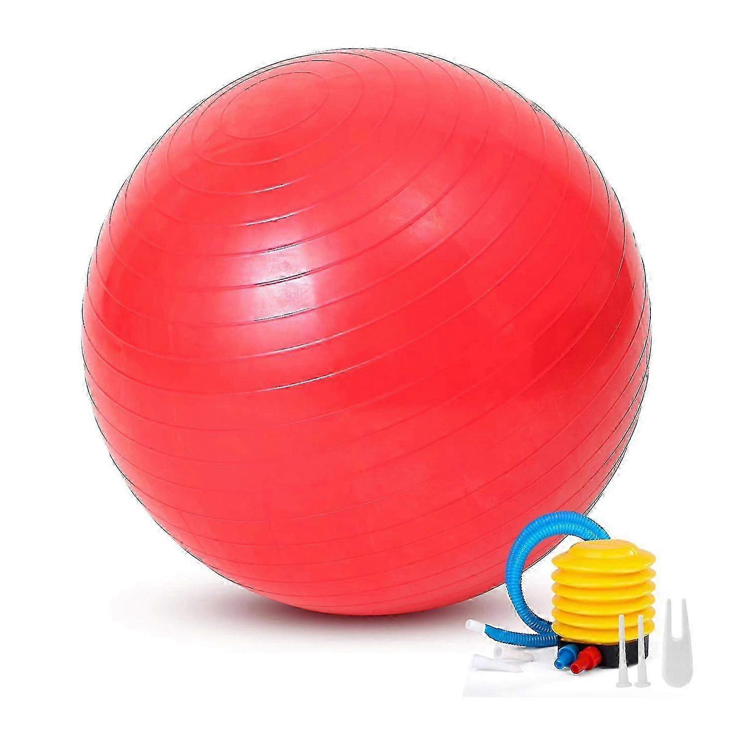 Exercise Ball for Pilates, Yoga and Core Workouts with Air Pump