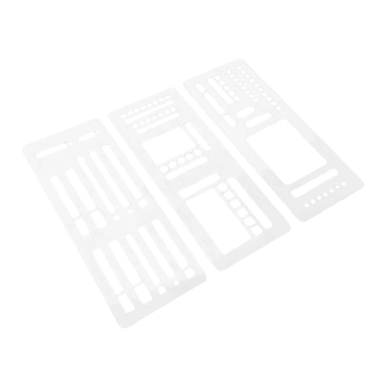 Handmade Flexible Record Template, Planner Stencil Set For Dot Grid Journals Au