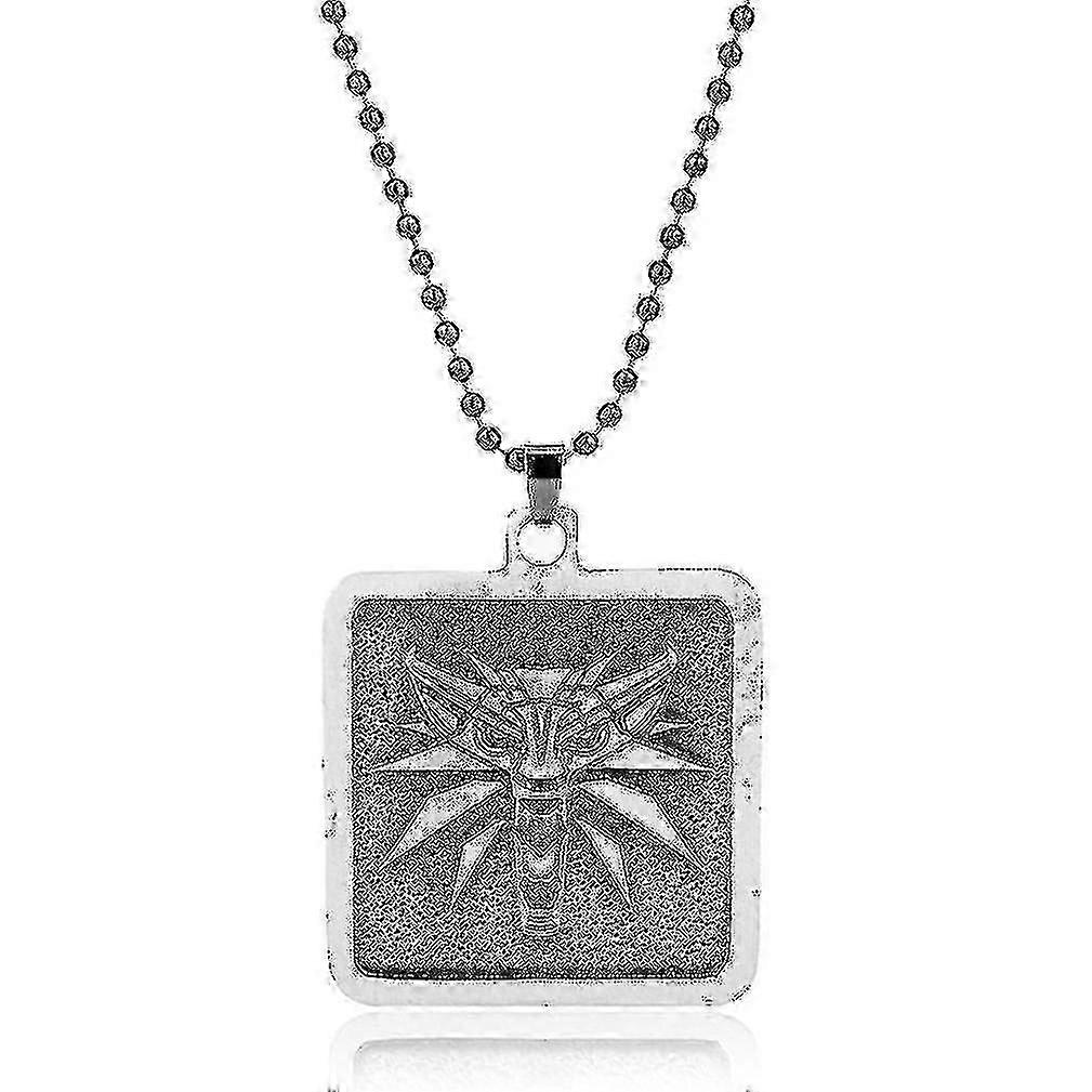 Witcher 3 Büyücü Kurt Kafa Kolye Kolye