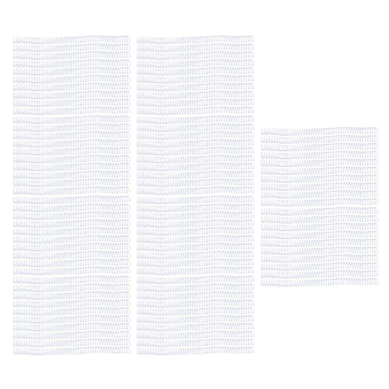 100PCS Binding Spiral 14.3mm Diameter 48 Teeth 4:1 115 Pieces A4 Paper Spiral Binding Wire White