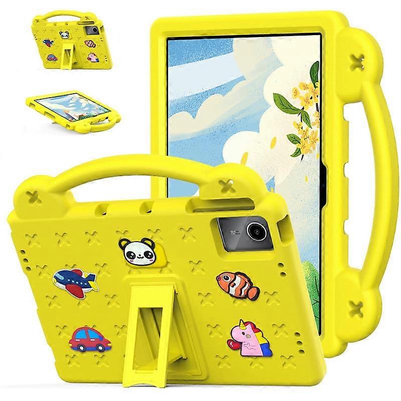 Case for Tab P11 / P11 Plus 11 Inch 2021 EVA Foam Shockproof Handle with Stand Yellow TBJ606 TBJ607 TBJ616