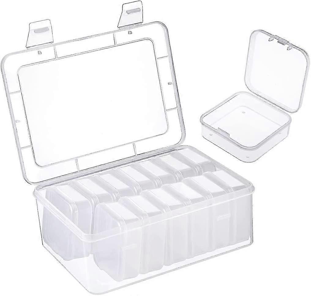 14 Pieces Of Storage Box And 1 Piece Of Plastic Box With Lid
