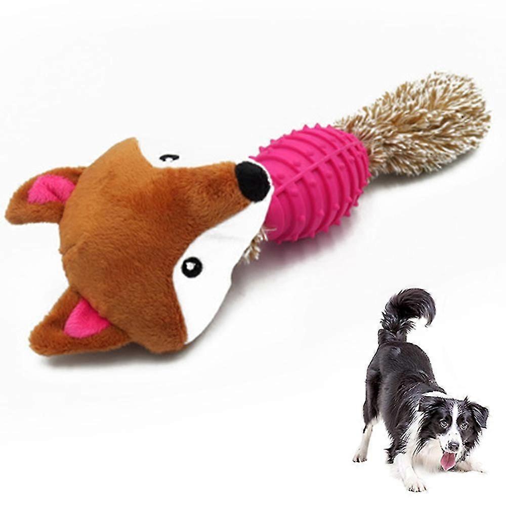 Tpr And Plush Dog Toy, Durable Chew Toy, Squeaky And Interactive Toy