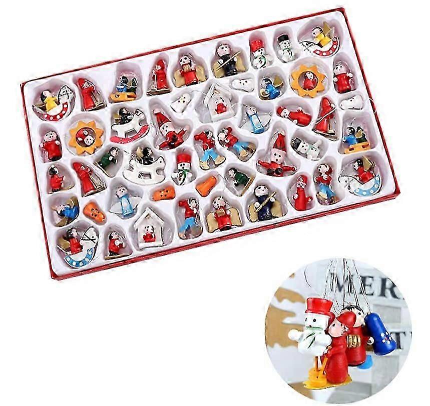 木製のクリスマスツリーペンダント、伝統的な、手作りの、クリスマスデコレーションのためのミニチュアクリスマスツリーペンダント