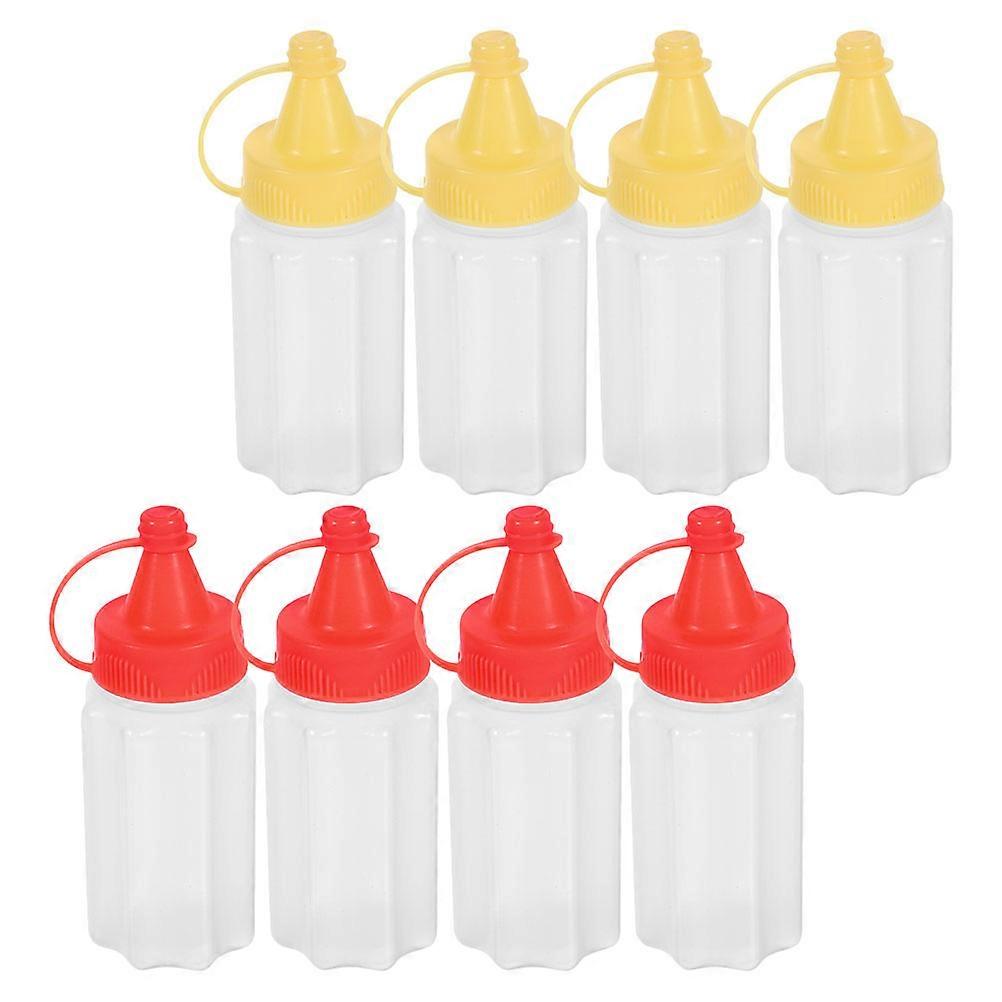 Condiment Bottle Leak-Proof Mini Squeeze Bottles for Sauce Storage 8Pcs Portable