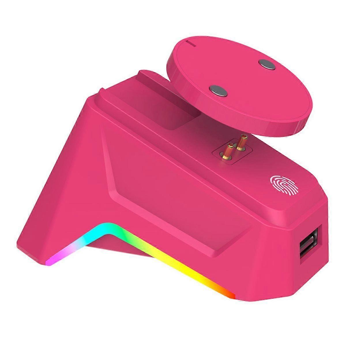 Wireless Mouse Magnetic Charging Base with Breathing Light Effect for or GPW4 Second Generation Pin