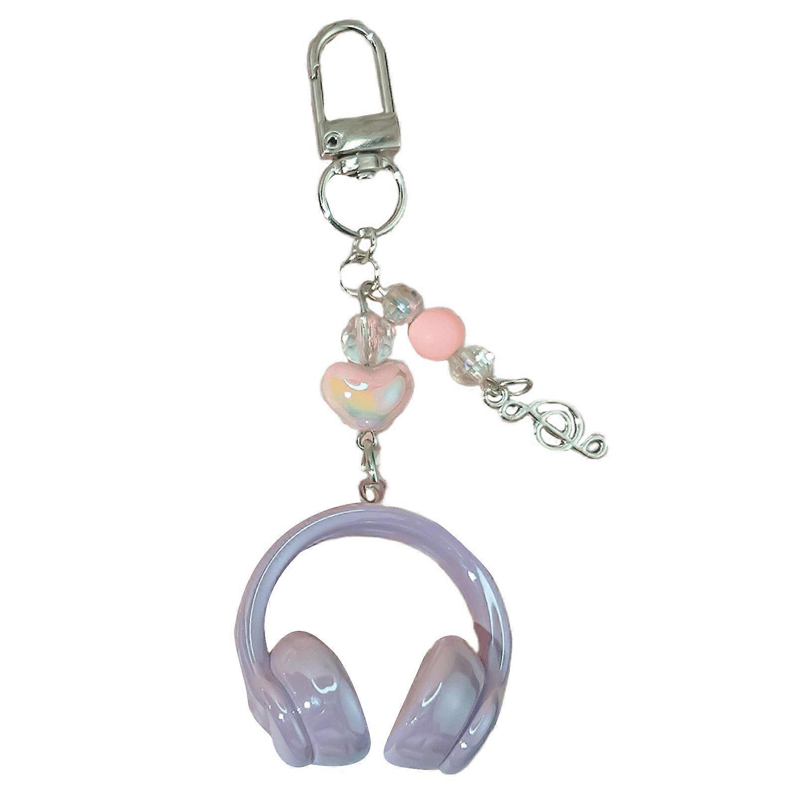 Flexible Tiny Earphone Keychain Elegant Rosin Mixture Plan For Individual Items Multicolor