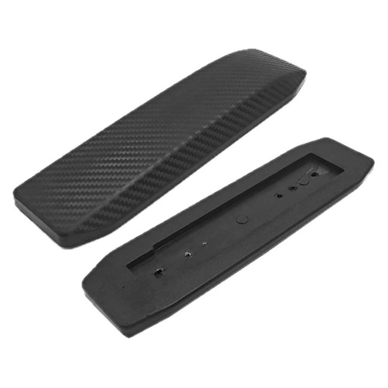 Modern PU Armrest Pads With Carbon Fiber Pattern 2 Piece Set for Office Chairs Ergonomic Support and Quick Installation Multicolor