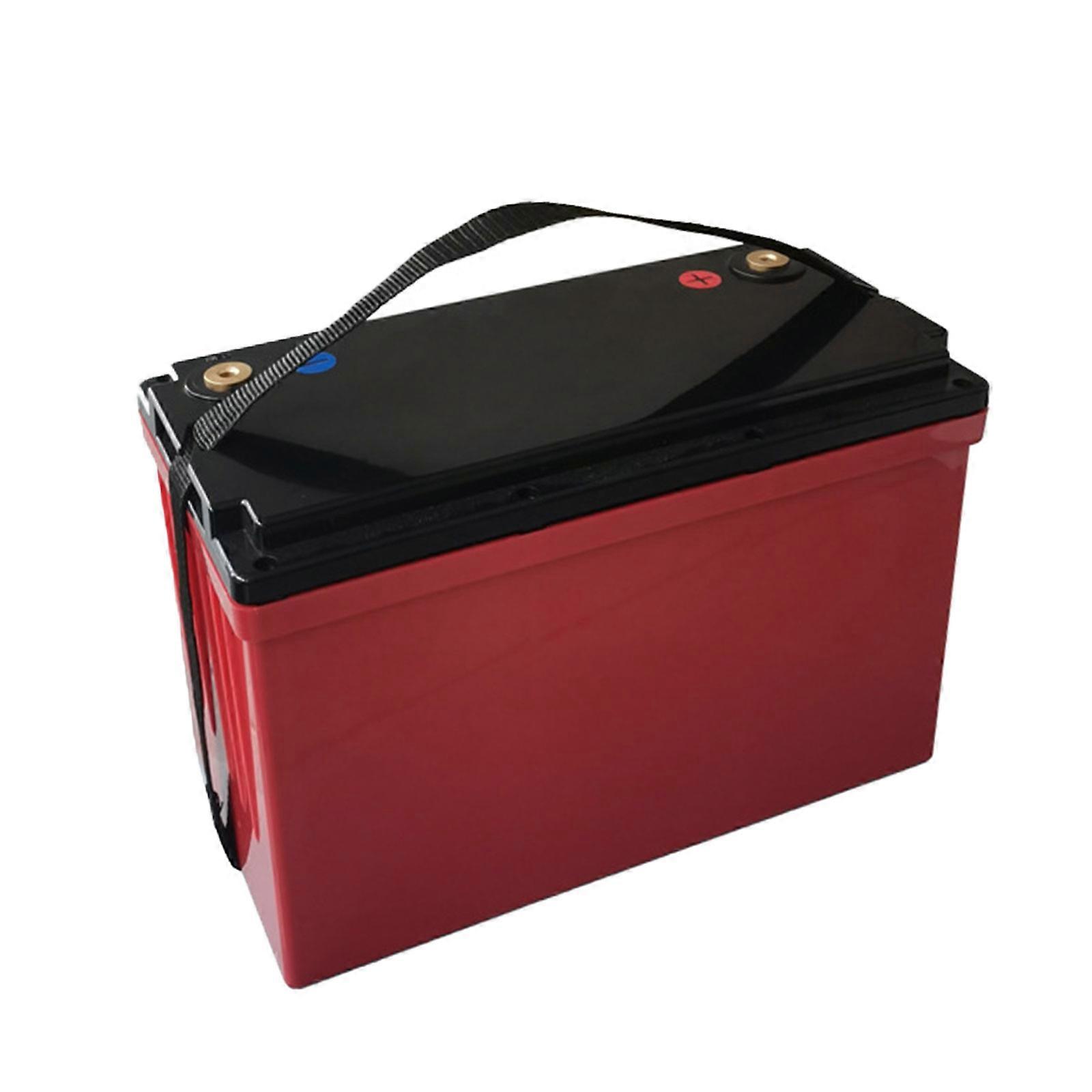 Moisture Proof Plastic Shell Optimized Battery Housing Case For Lifepo4 Cells Impacts Resistant ES12-100D  black red