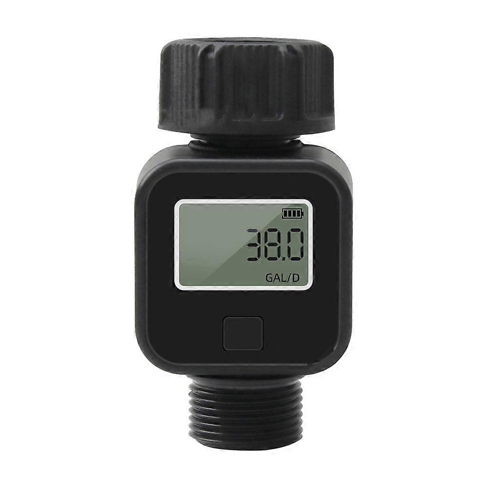 Water Flow Recorder Digital Water Flow Meter 3/4in Hose Water Meter for Measuring Water Usage and Flow Outdoor Gardens