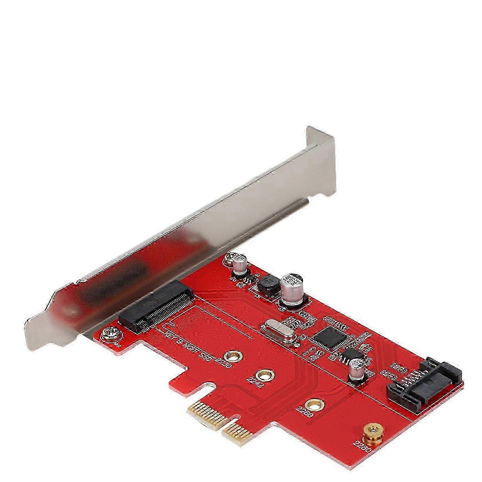 w Desktop PCI-E to M.2 SSD Expansion Card SATA3.0 Solid State Drive Riser Card Adapter