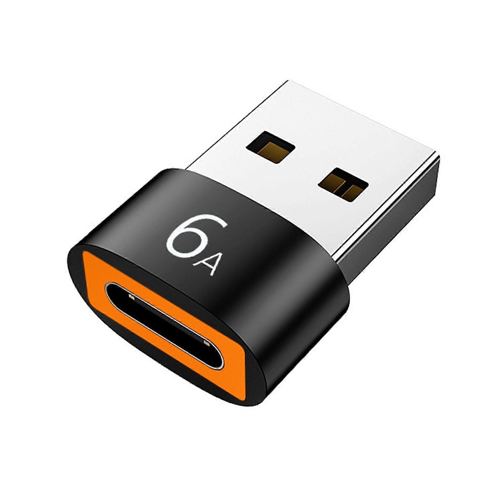6A Type-C na USB3.0 OTG adaptér Podpora nabíjania Prenos dát USB C samica na USB samec konektor pre smartfón Laptop Strieborná