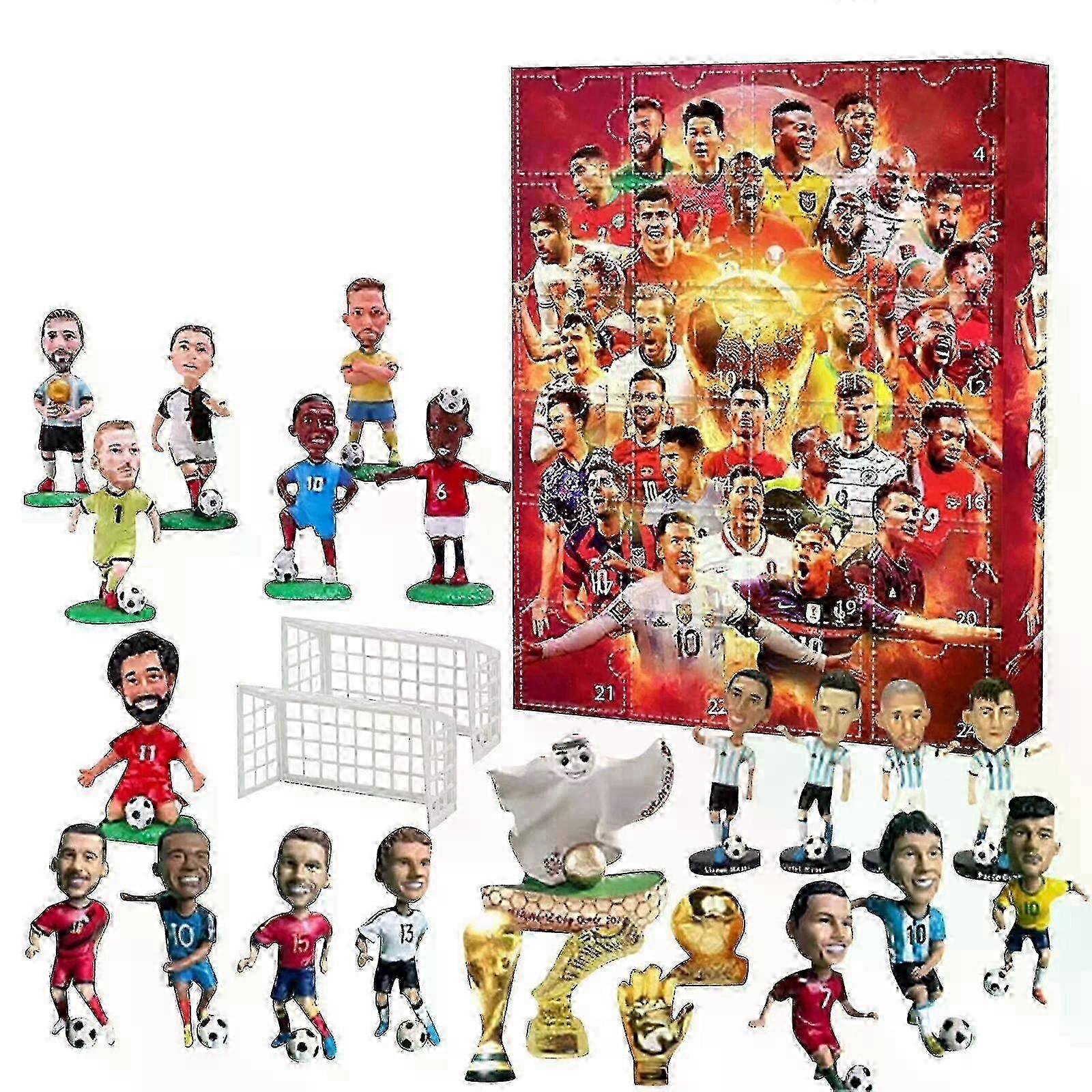 Ελκυστικό κουτί δώρου από PVC για το ημερολόγιο Advent του Παγκοσμίου Κυπέλλου για τους αθλητικούς οπαδούς, ιδανικό για το 2024 25-26