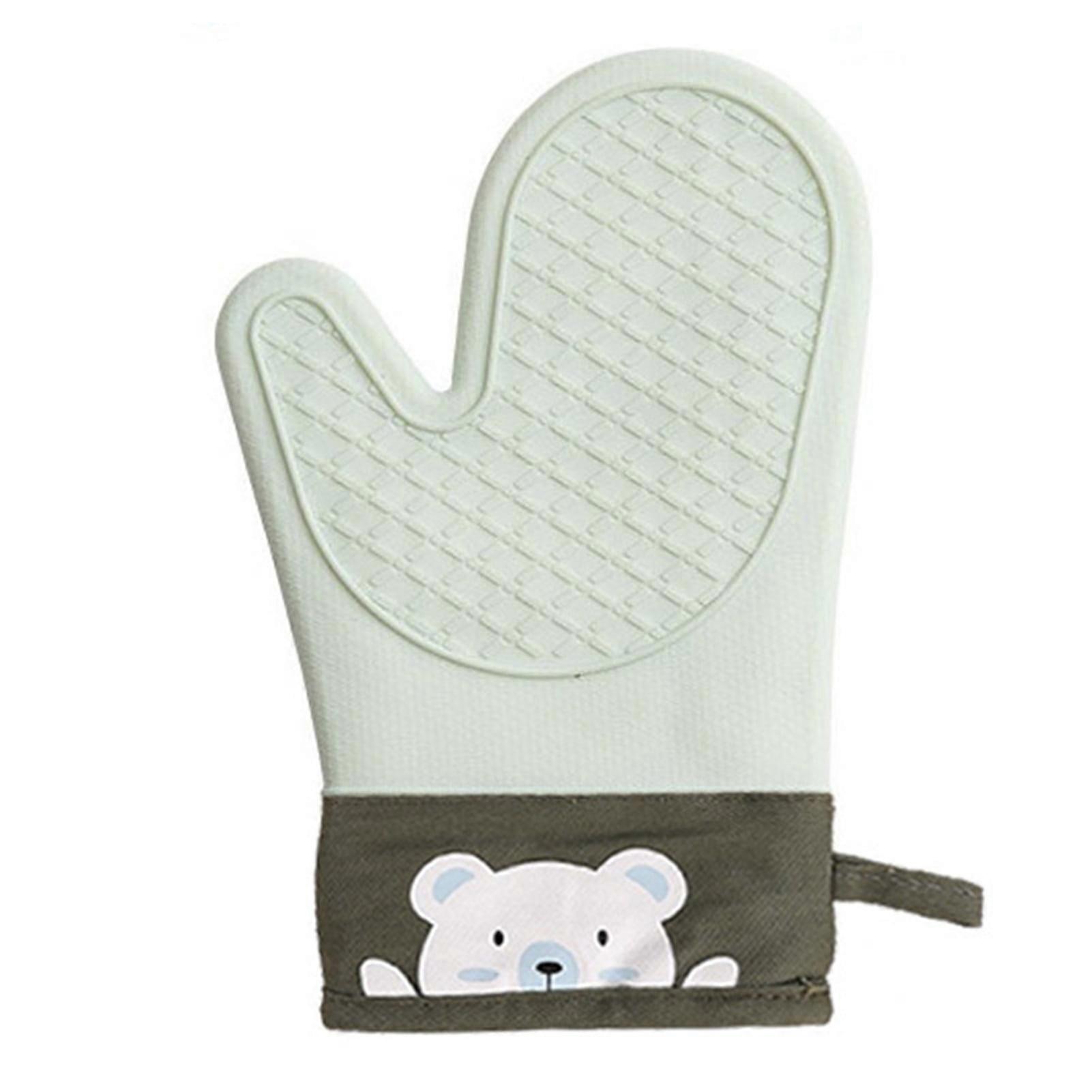 Non-Slip Silicone Insulation Gloves - Thickened Double-layer, High-Temperature Resistant Perfect for Baking, Cooking