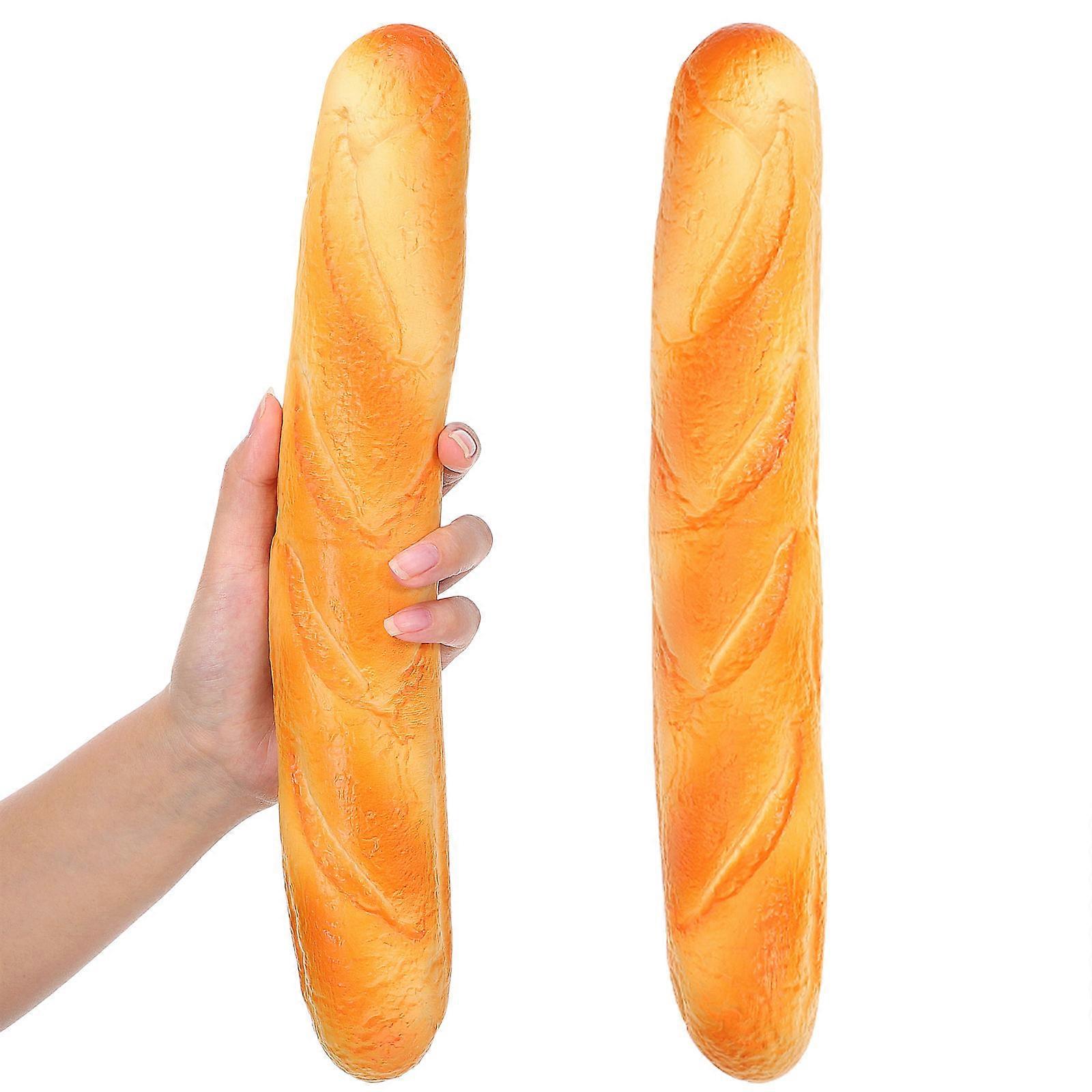Artificial Bread Fake Bread Props Simulation for Decoration 6Pcs Orange