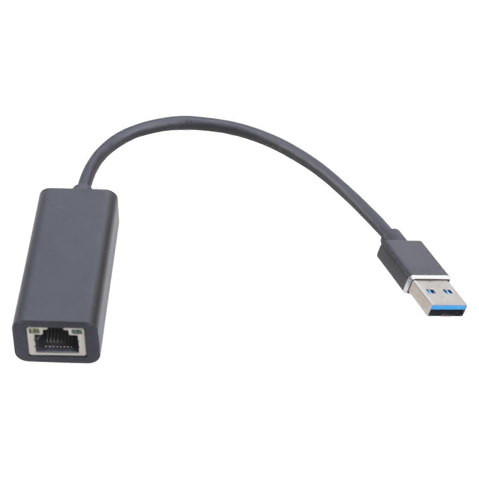 100Mbps USB 3.0 Ethernet Netzwerkkarte für Switch PC Lan Connection Adapter Zubehör Schwarz
