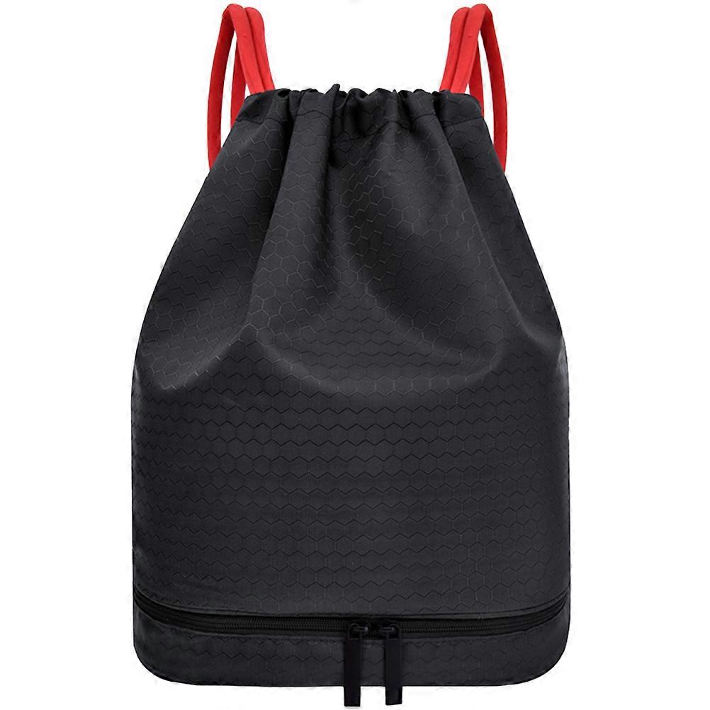 Wet Clothes Separating Backpack Drawstring Bag for Storage Sports