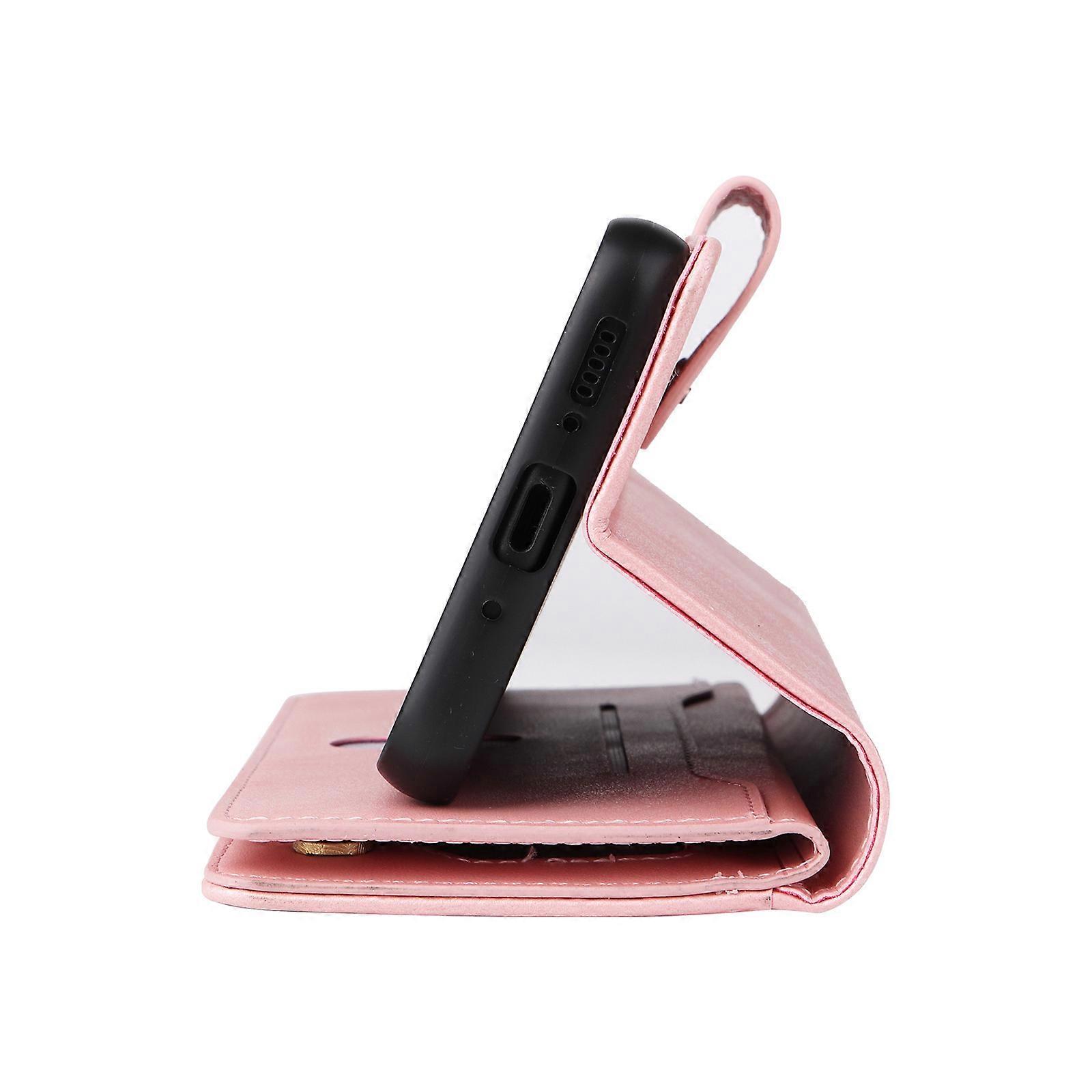 Suitable for Samsung S25 Ultra studded zipper phone case NOTE20 multi-card flip wallet