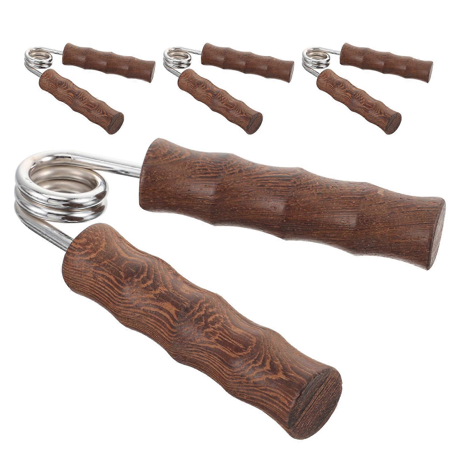 Hand Grip Strength Trainer Wood Hand Exerciser for Strength Training 4Pcs