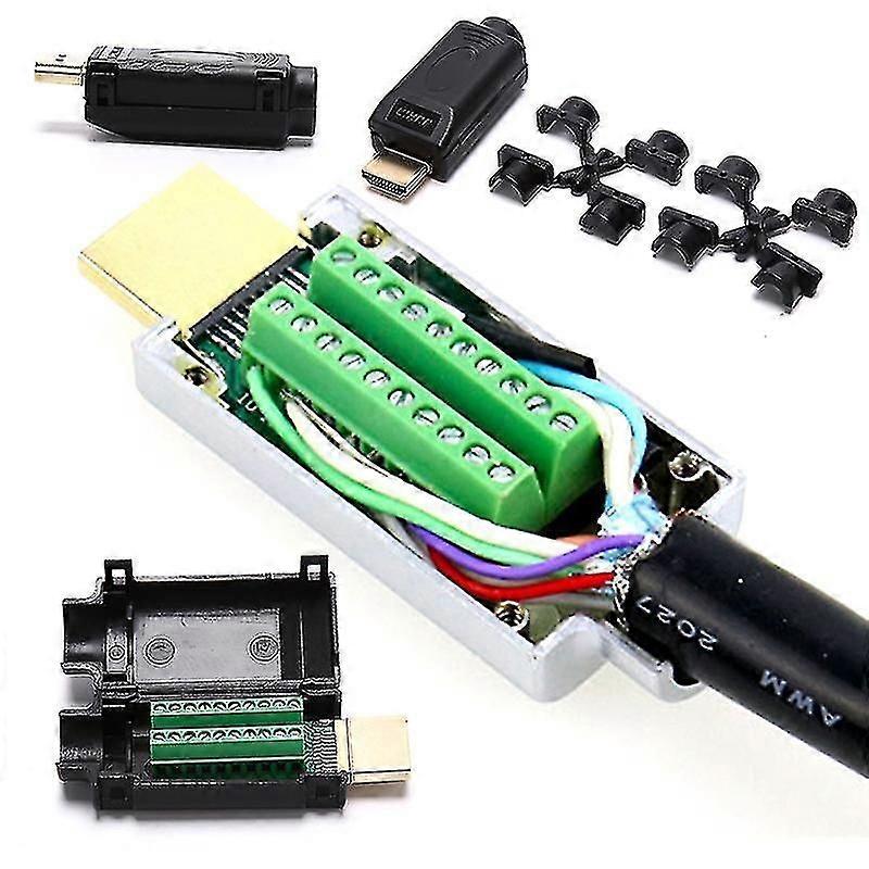 20p HDMI 2.0 Connector Breakout Board with Protective Shell