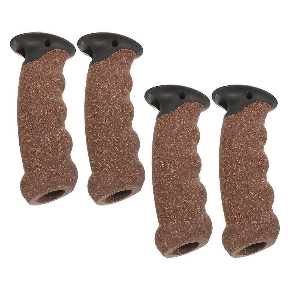 Durable Cork Handle for Trekking Pole Grip 4Pcs Cane Replacement Handles