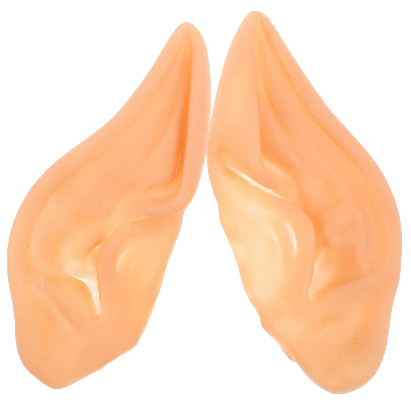 Latex Elf Ears Party Fairy Ears for Costume 1Pair Soft Pointed Tips