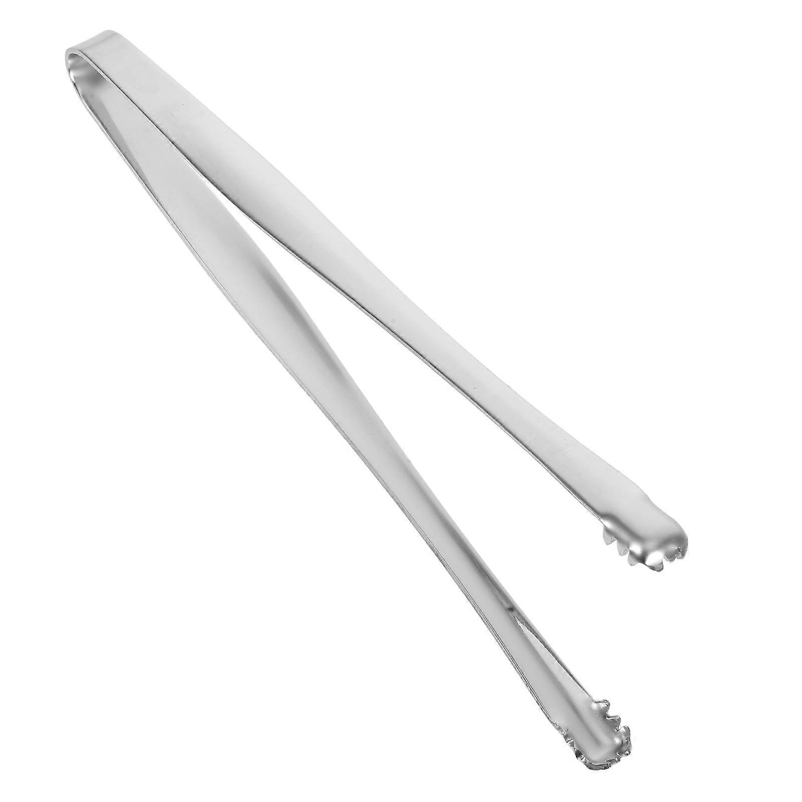 Silver Stainless Steel Ice Clip for Grill Use and Eggshell Removal