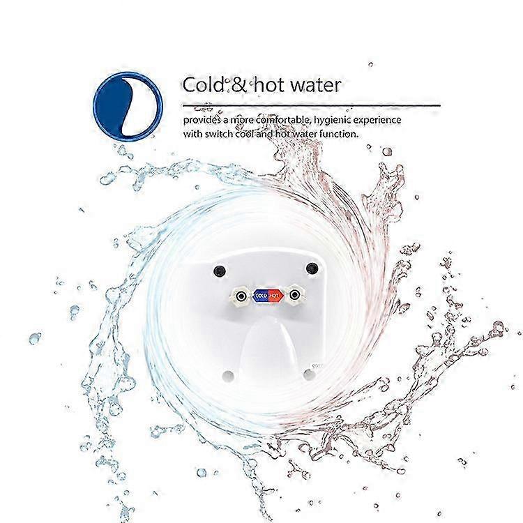 Hygienic bidet attachment with mechanical water control