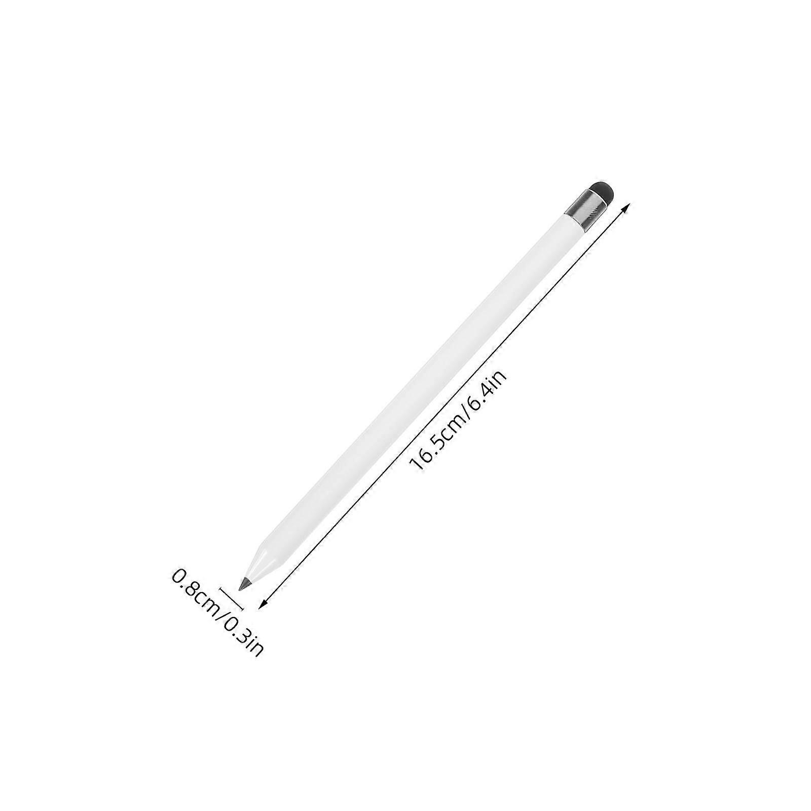 High Precision Stylus Multipurpose Touch Pen Writing Capacitive Stylus for Phone Tablet (White)