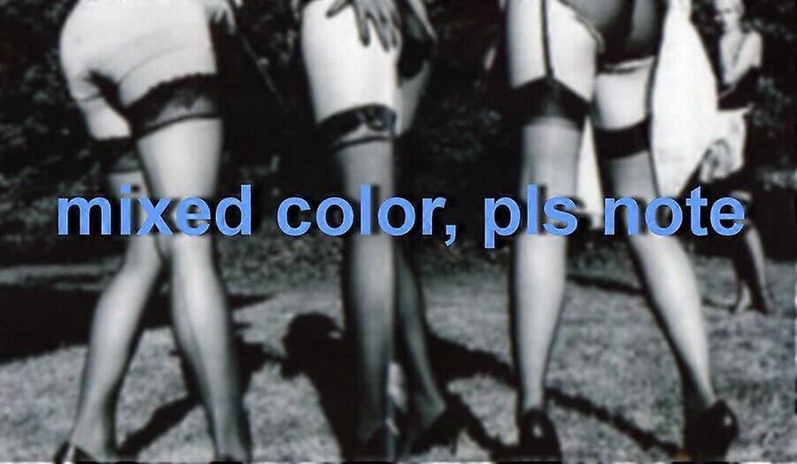 Lot 3pairs!non-stretch triangular diamond cuban heel seamed all nylon Stocking