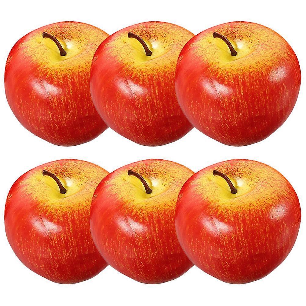 Artificial Red for Decoration 30Pcs Fake Mini Foams Fruit Models