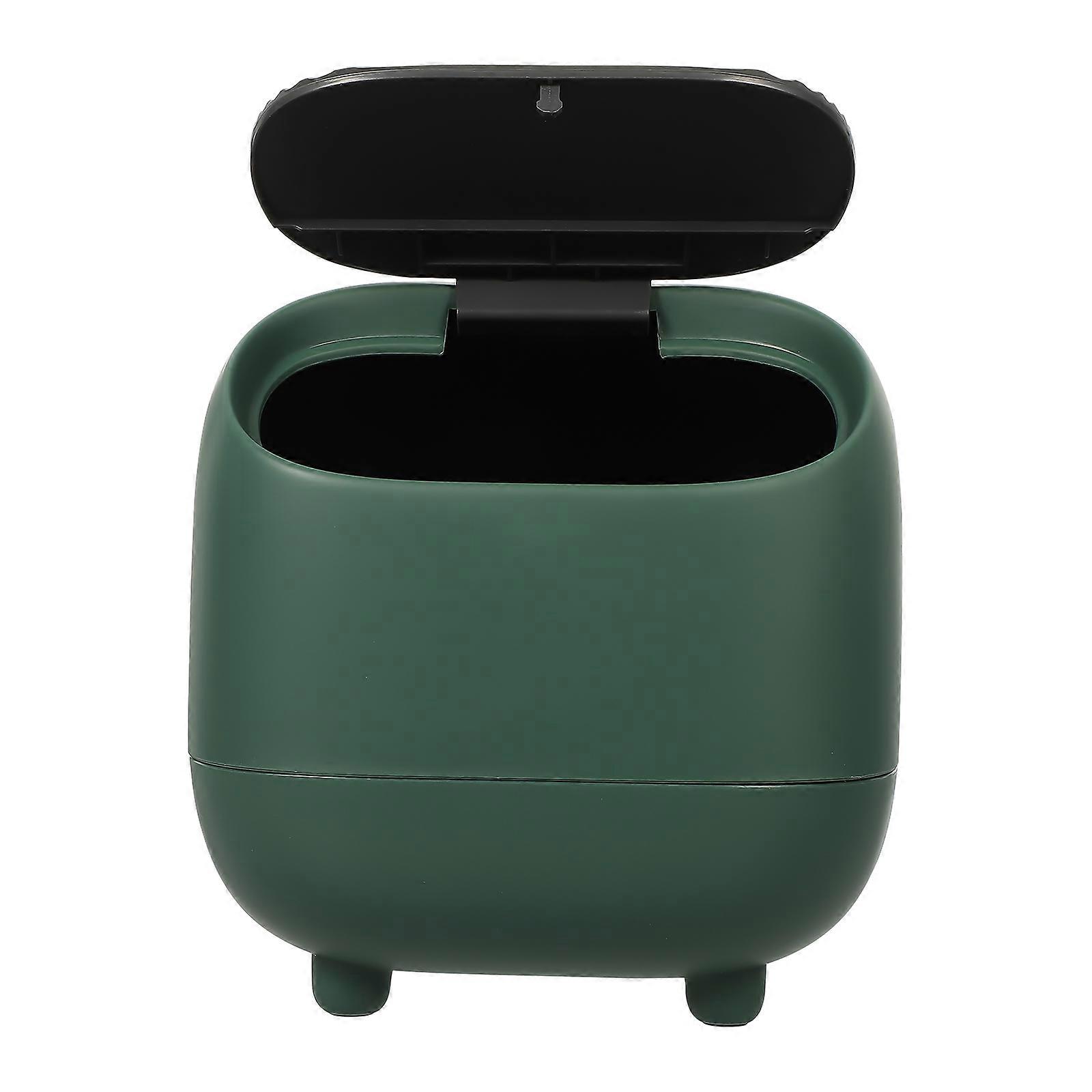 Creative Desktop Trash Can for Home 3Pcs Mini Trash Cans with Bullet Cover