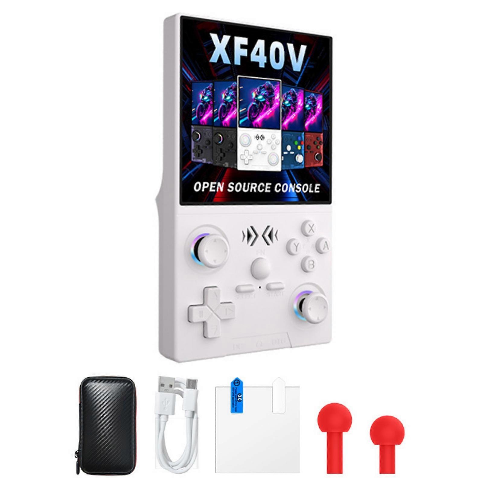 Multiple Functional Portable Game Player Providing Open Source Support XF40V for Installing Various Emulators & Game  White