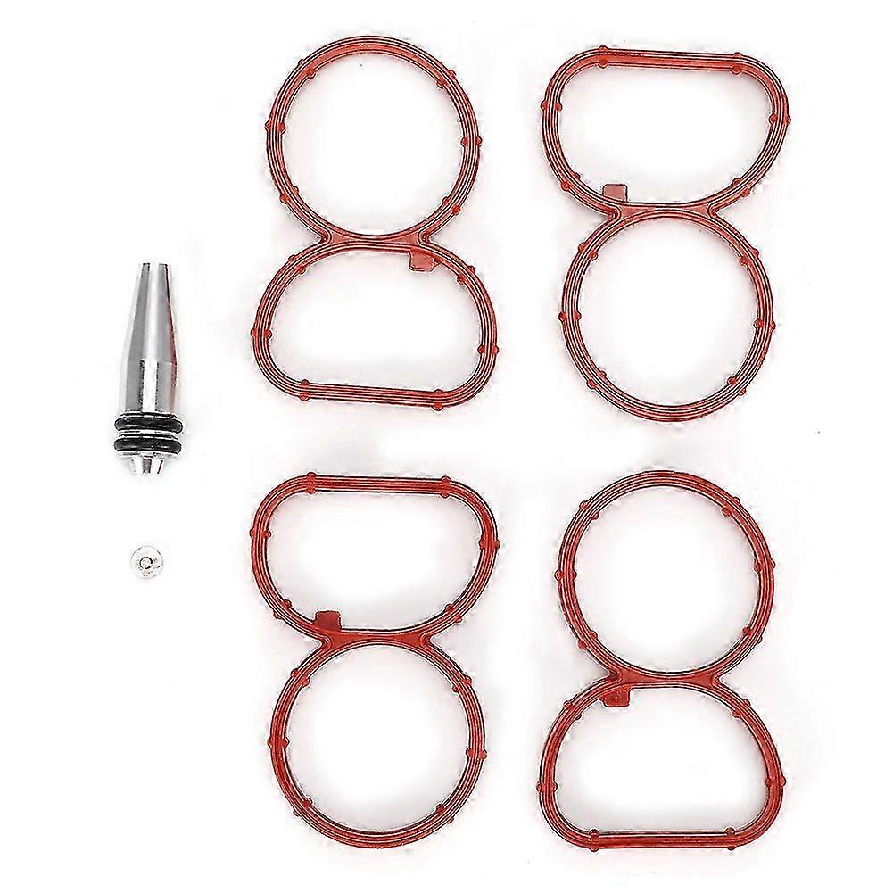 Intake Manifold Swirl Flap Delete Blank Plug Bung with Gaskets Fits for 1 Series E81 E87 E88  N47 2.0 LTR Engine