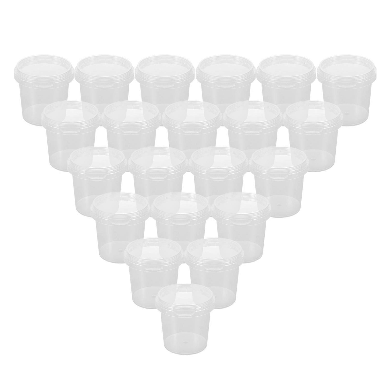 Transparent PP Storage Containers for Kitchen with Smooth Edges Portable and Multipurpose 150ml