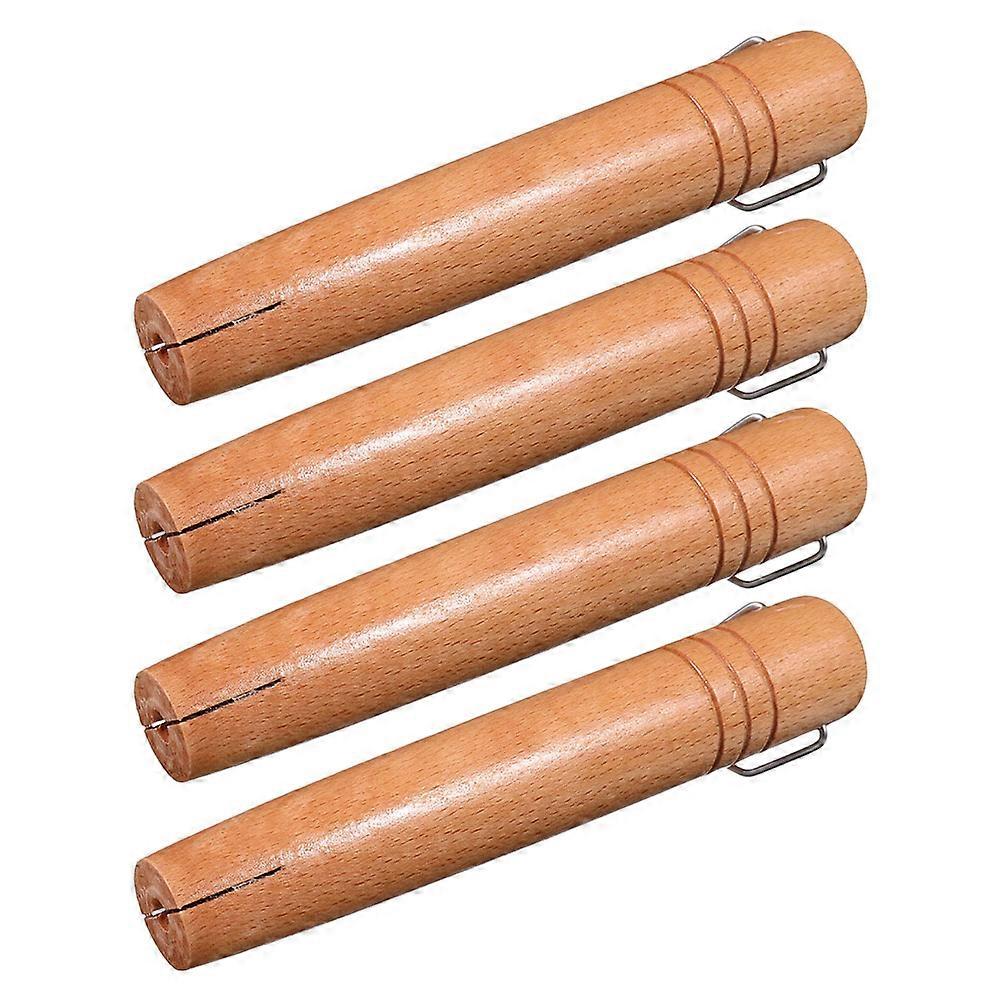 Universal Wooden Pan Handle Replacement for Milk Pan 4Pcs Kitchen Cookware Grip