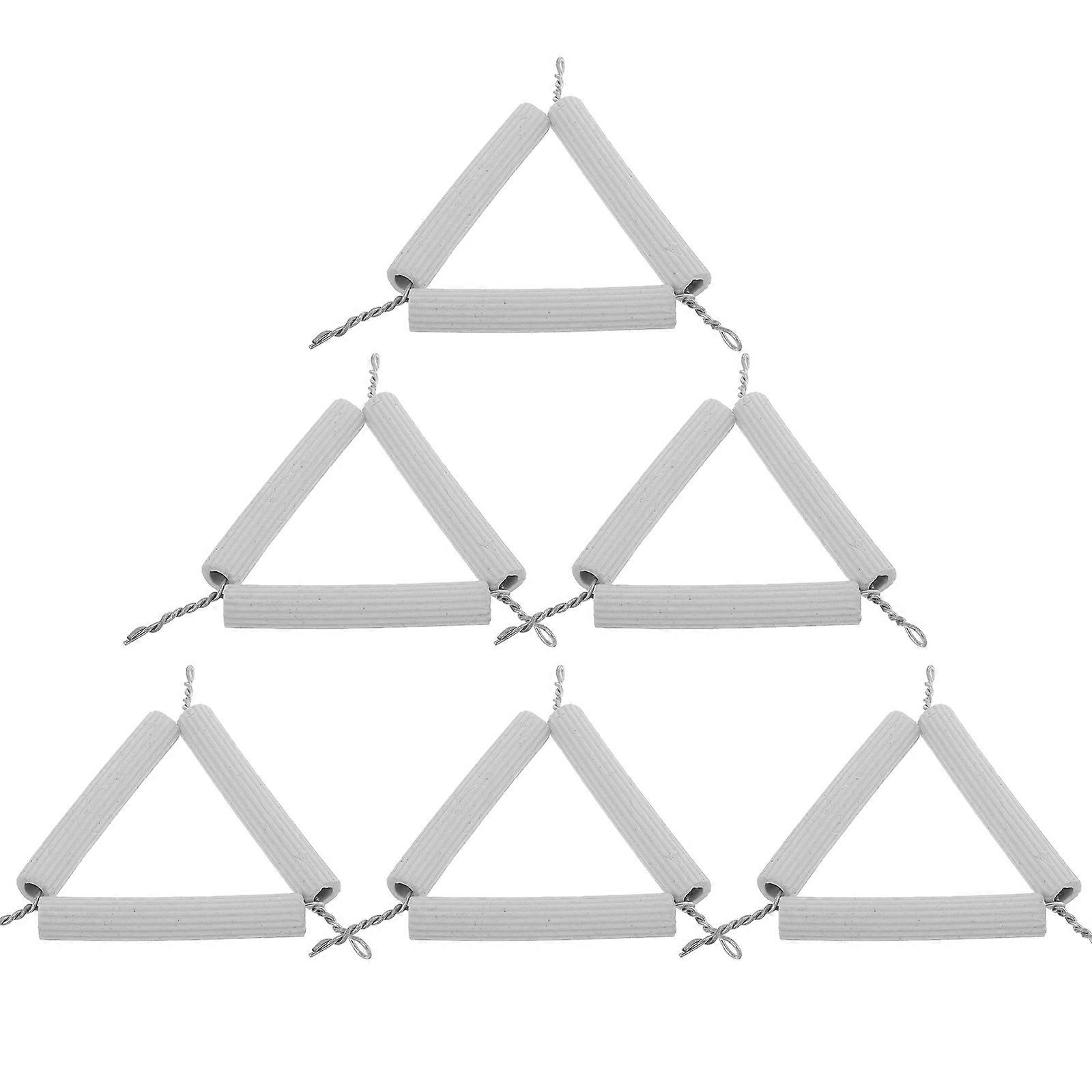 Equipment Crucible Rack for Teaching 6Pcs Ceramic Holder