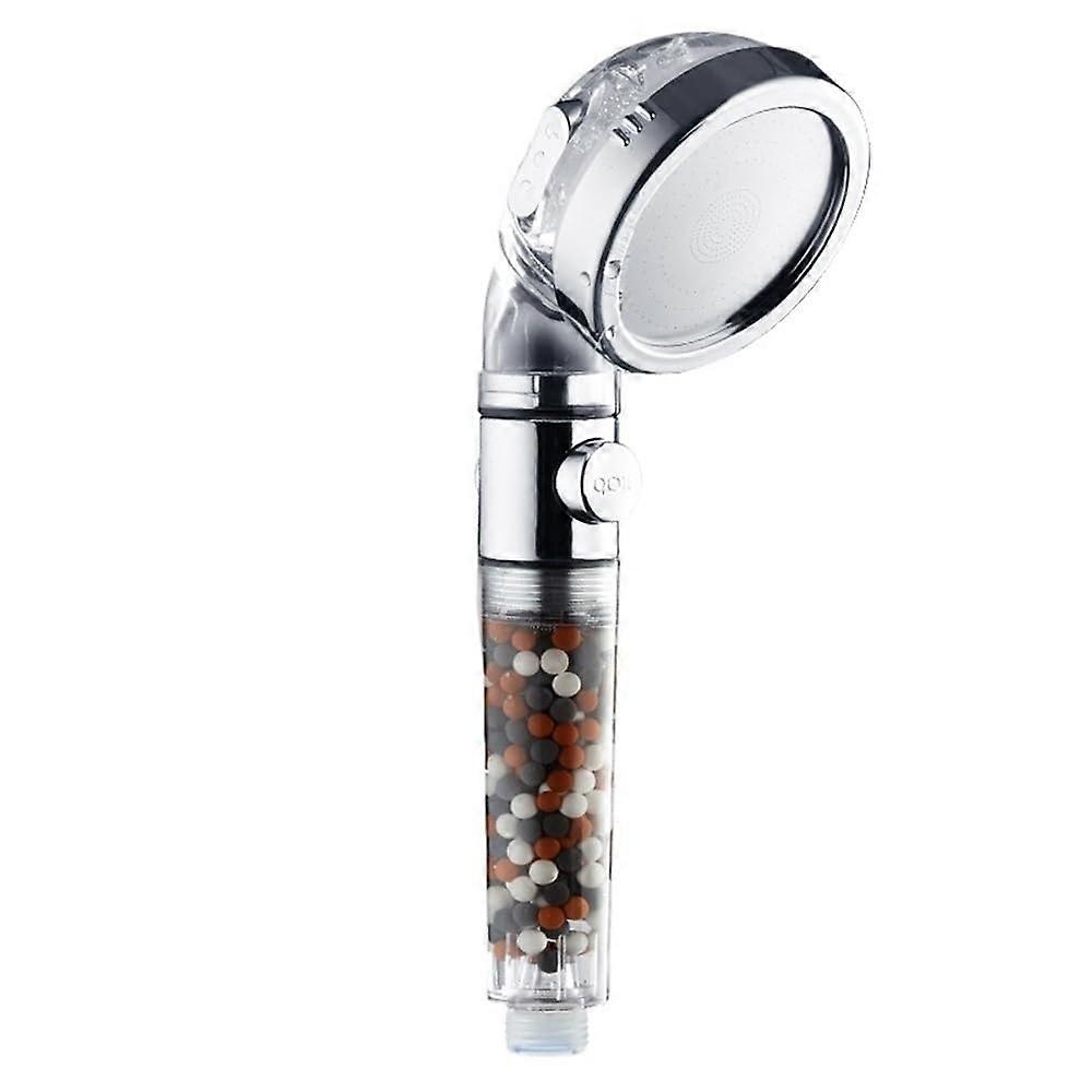 Pressure Water Saving Shower Head with 3 Adjustable Spray Modes and Filter Balls for Bathroom