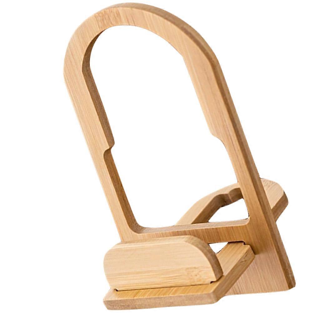 Tea Cake Rack Bamboo Holder for Storing 4Pcs Desktop Display Stand