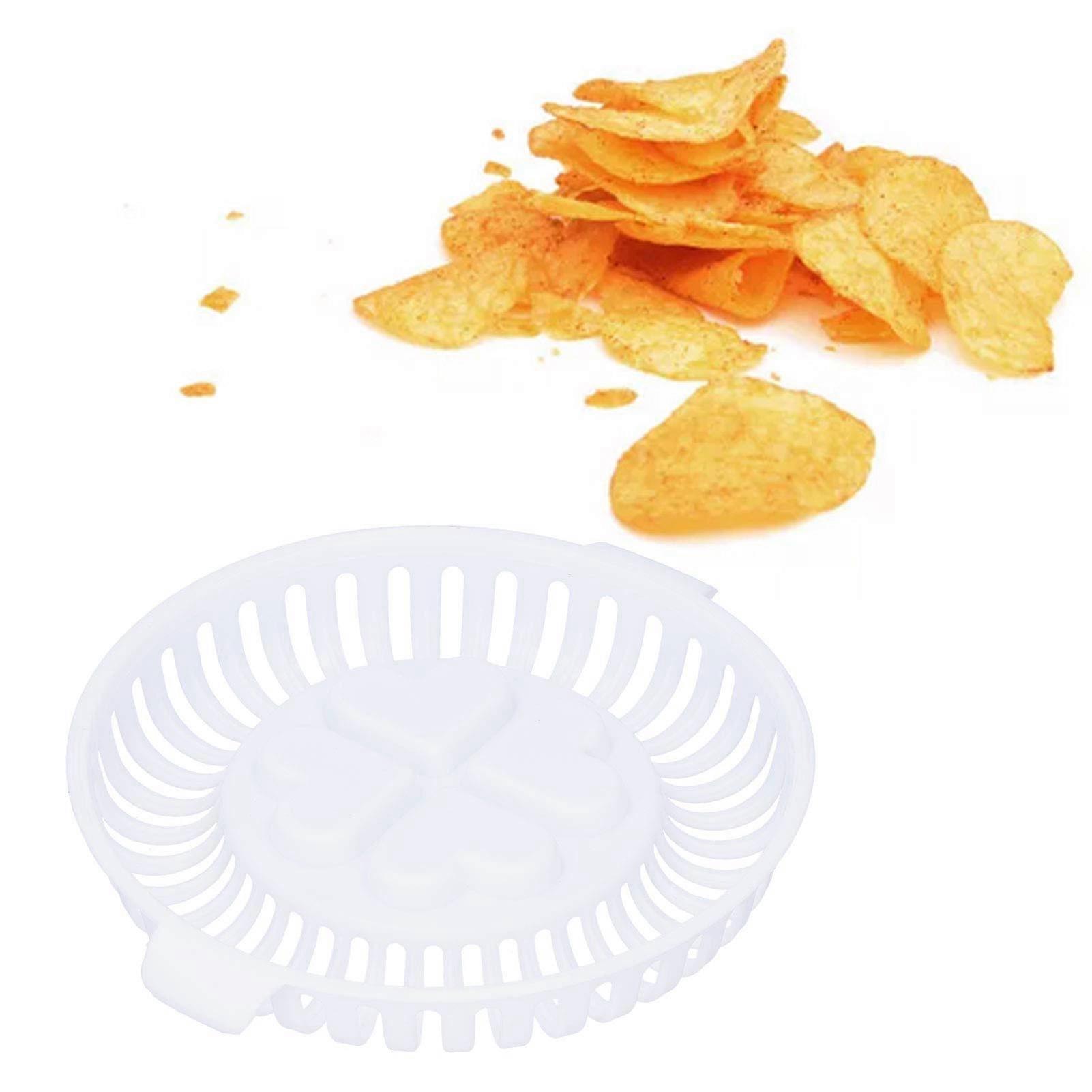 Microwave Potato Chip Maker Oil Quick Snack Tray for Crispy Vegetable Chips