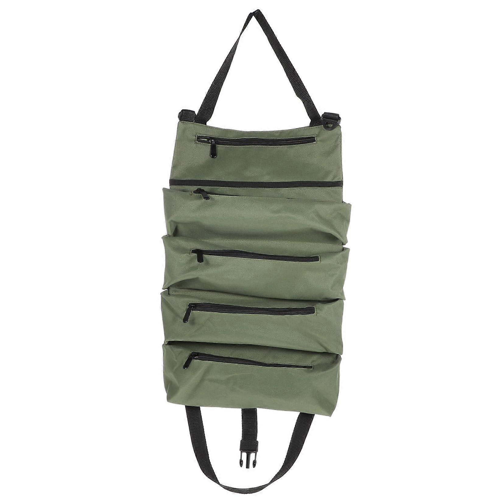 Large Capacity Tool Bag Organizer with Durable Oxford Cloth, Foldable MultiCompartment Pouch for Hand Tools and Art Supplies