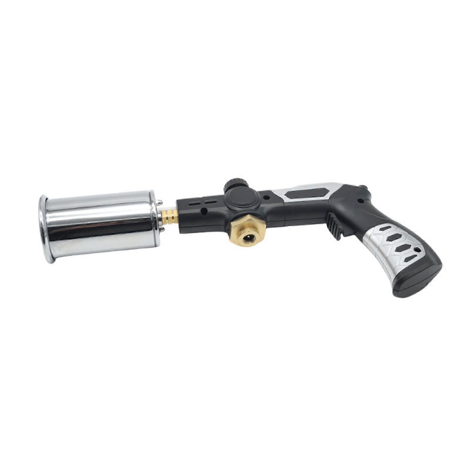 （1 Pack）Kitchen & Outdoor Handheld Torch - BBQ Grilling, Adjustable Flame, Safety Lock Multicolor